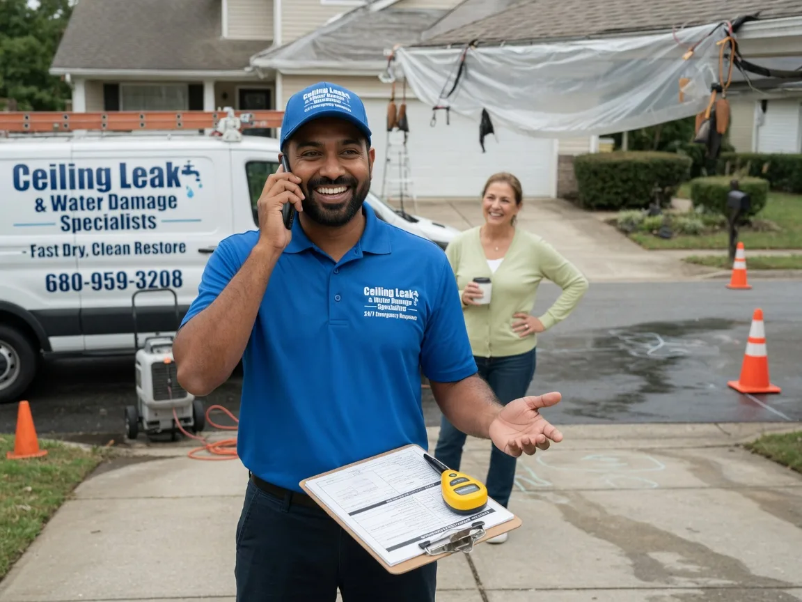 Ceiling Leak Cleanup Homestead, IA FAQs